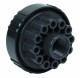 Aquaking Topspin water distributor with 12 drippers for 25mm PE hose