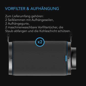 AC Infinity aktivt kolfilter 1308 m³/h ø200 mm
