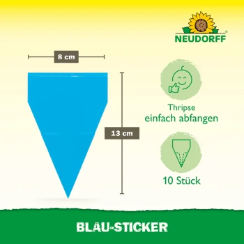 Neudorff Blau-Sticker 8 x 13 cm, 10 st., mot trips