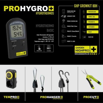Garden Highpro 80x80x180 cm Growbox Set LEDMAXECO 150W -B Ware