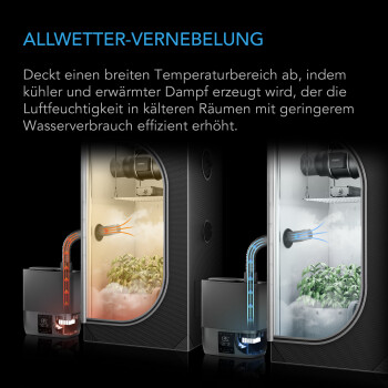 AC Infinity CLOUDFORGE T5 luftfuktare 9 liter med intelligent styrning