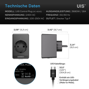 AC Infinity UIS Control Plug – styrkontakt för apparater som ansluts till eluttag
