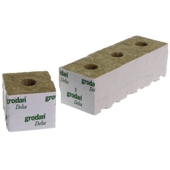 Grodan Rockwool Blocks Small Hole 7,5 x 7,5cm (8 pcs)