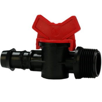 Shut-off valve 20 mm - ¾ Inch external thread