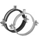 Two-part pipe clamp 200mm