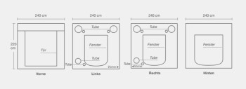HOMEbox Ambient Q240+ Plus 240 x 240 x 220 cm
