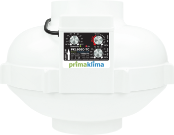 PrimaKlima Extractor Fan EC-TC 580m³/h - 1450m³/h speed/temperature control
