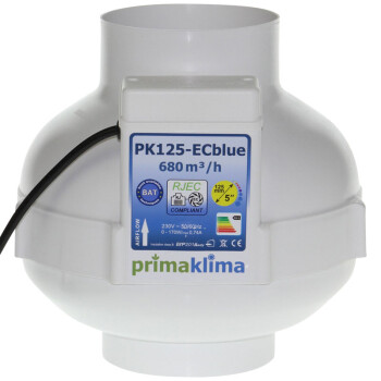 PrimaKlima Extractor Fan EC-Blue 580m³/h- 1450m³/h