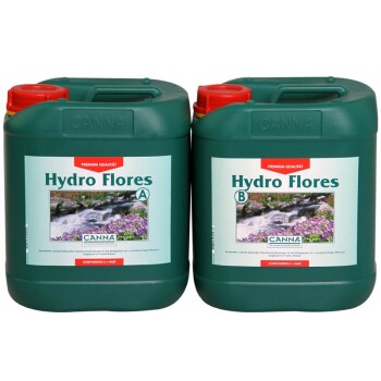 CANNA Hydro Flores A+B 1L, 5L, 10L for hard water