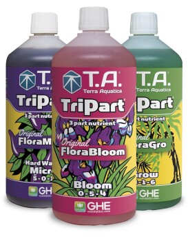 T.A. TriPart Set hard water 1L, 5L, 10L (Flora Series)
