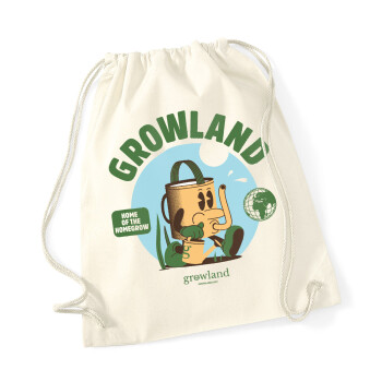 Growland Gym Bag 100% Cotton 12L
