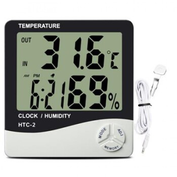 Indoor/Outdoor Thermometer, Hygrometer, Clock incl....