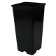 Square Pot 12 x 12 x 20cm Black - 2 L