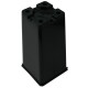 Square Pot 12 x 12 x 20cm Black - 2 L