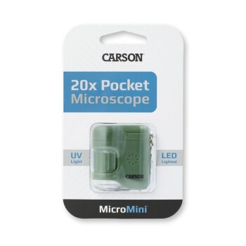 Carson MicroMini 20x LED Pocket Microscope MM-280G Green